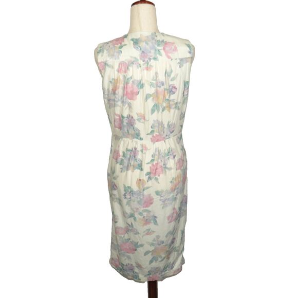 The Barnnet Linen Blend Le Suquet Floral Button Down Midi Dress Size 6-8 - Picture 4 of 12